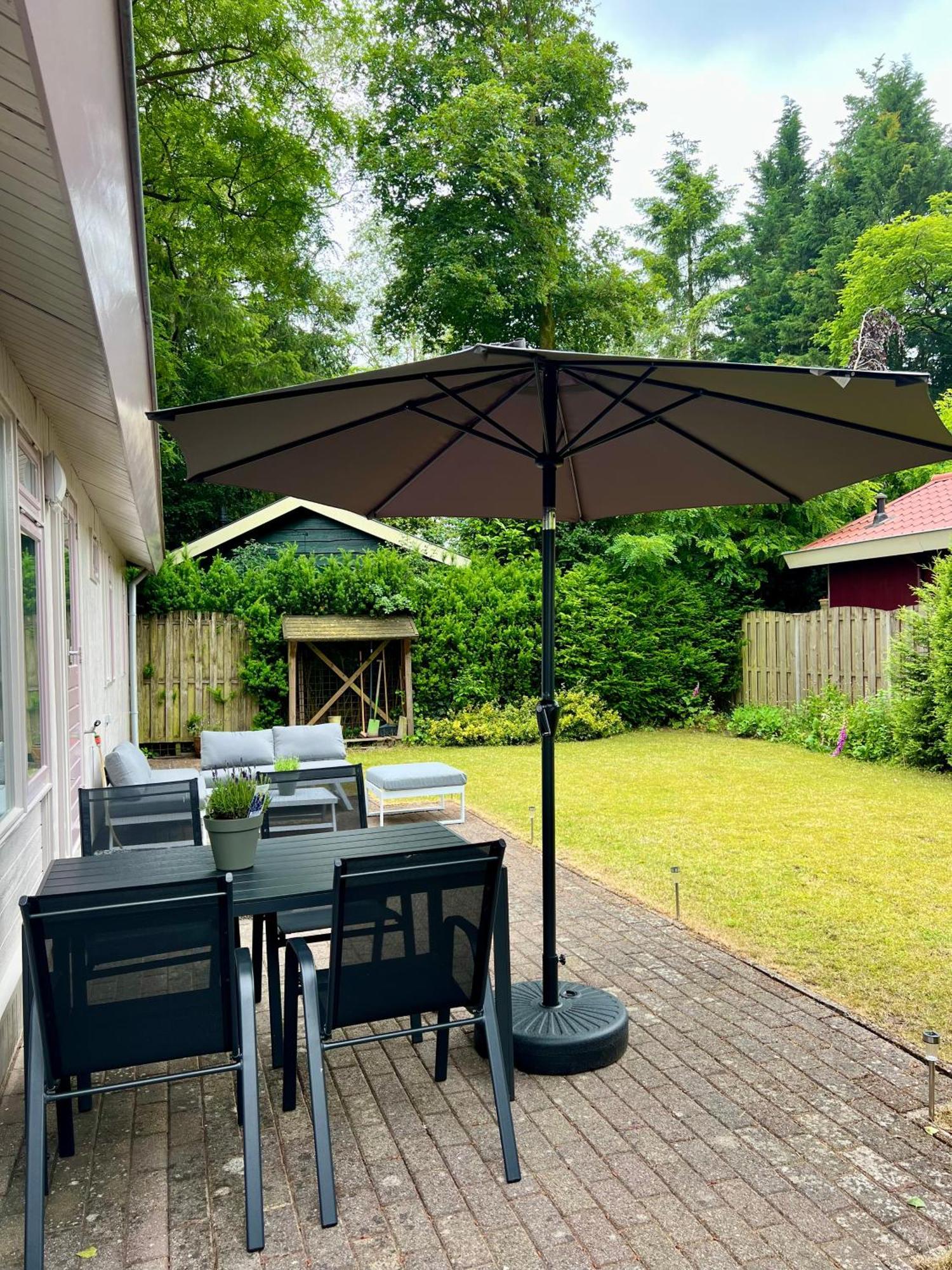Luxe Boshuisje Met Prive Wellness & Jacuzzi Op De Veluwe Ermelo Exterior photo